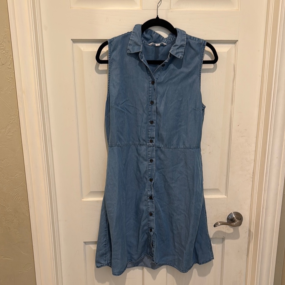 POPSUGAR Sleeveless Denim Dress